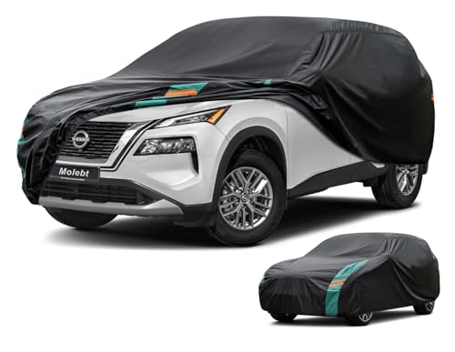 Molebt SUV Cover Waterproof All Weather for SUV & Jeep Universal Fit for Honda CR-V Toyota RAV4 Subaru Outback BMW X3 Nissan Rogue etc. Rain Winter Sun Protection. (Length: 182-190)