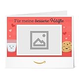 Amazon.de Gutschein zum Drucken mit eigenem Foto (Bessere Hälfte)