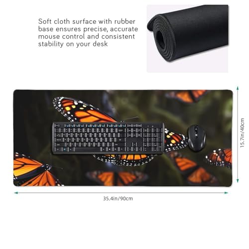 Tapis de souris de jeu 90 x 40 cm grand format imperméable pour bureau - 3