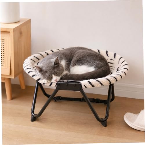 Lit hamac pliable et surélevé pour chat isolant du sol froid et humide - 6