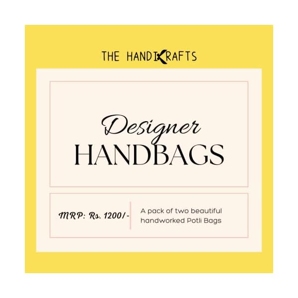 TheHandikrafts Designer Embroidered Handbags for Women Wedding Party and Return Gift Potli Bags for Party Accessories - Image 8