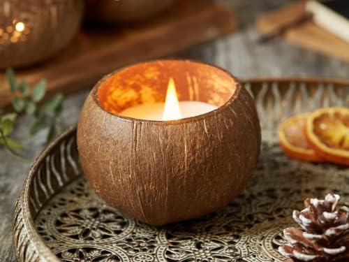 Jungle Culture® Lime & Coconut Scented Organic Soy Wax Candle  Luxurious Eco-Friendly Crackling Candles  Natural Cotton Gift Bag  Infused Relaxing Fragrance  Vegan Friendly