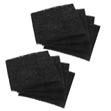 12 Pezzi Filtro Carbone Attivo per Bidone Compost Cucina 6mm Nero