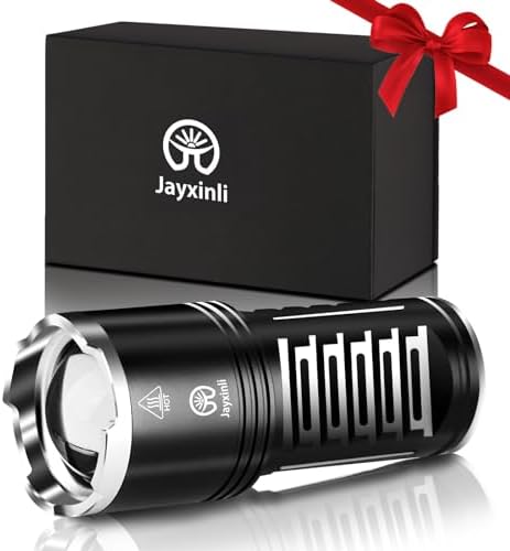 Jayxinli Torches LED Super Bright 1000000 Lumen Rechargeable 10800 mAh