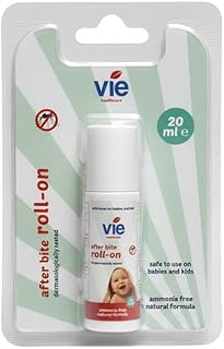 VIE Healthcare Afterbite Roll on, 20ml | Fast Mosquito & Insect Bite Relief | Anti-Itch Treatment for Bug Bites & Skin Irritations | Natural Formulation | Safe for Babies & Kids | Travel-Friendly