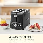 Cuisinart 2-Slice XL Slot Toaster, Black, CPT-1200BK