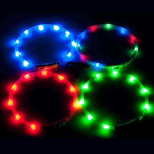 Karlie Visio Light LED Schlauchhalsband L: 20 - 70 cm rot