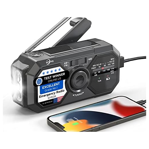 Best Emergency Radio For Hiking Available in 2024 | Vanessa Davison Emergency Weather Radio, Portable AM FM NOAA Radios with Crank SOS Alarm, 3500mAh Pocket Solar Emergency Supplies Gadgets for Men, Small Survival Gear for Home Office Hurricane Camping Hiking Outdoor