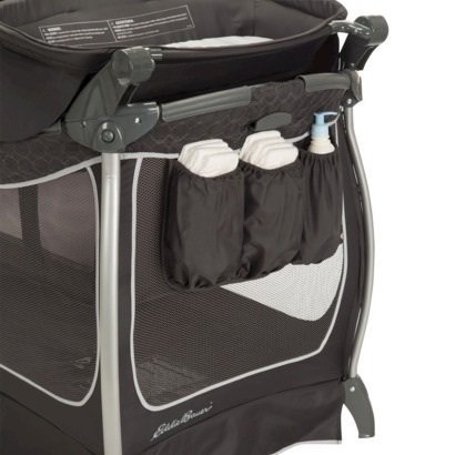 eddie bauer travel playard with bassinet changer and canopy