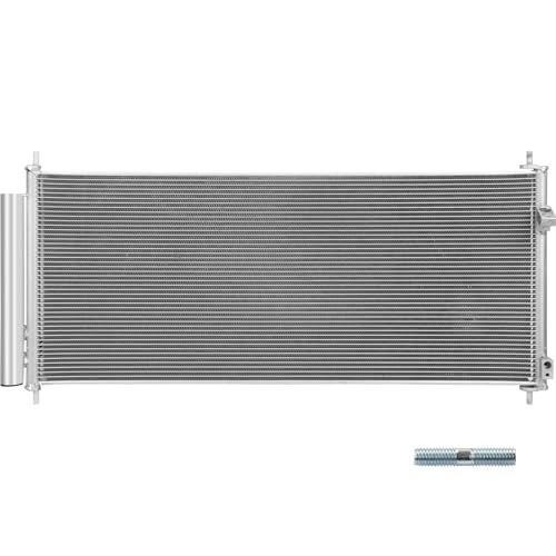 Image of Air Conditioning A /C Condenser Compatible with Honda Insight 2010-2014 L4 1.3L # 3787, 3783, 940240, 80110TK6A01, 80110TF0003, 80110TF0013, 80110TM8A01