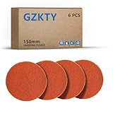 GZKTY 6 unidades de vellón abrasivo de 150 mm, grano P600-700, para...
