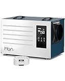 HBN 125 Pints Commercial Dehumidifier with Pump and Drain Hose, Industrial Dehumidifier for Basement and Crawl Space up to 5900 Sq. Ft, Large Capacity, Built-in 24-Hour Timer