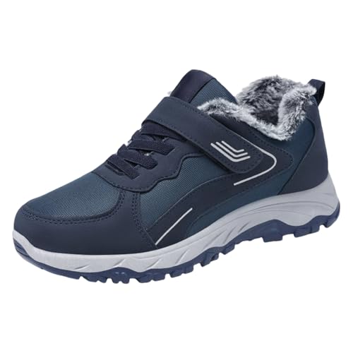 Chaussures de randonnée doublées de fourrure et thermiques avec semelle antidérapante homme