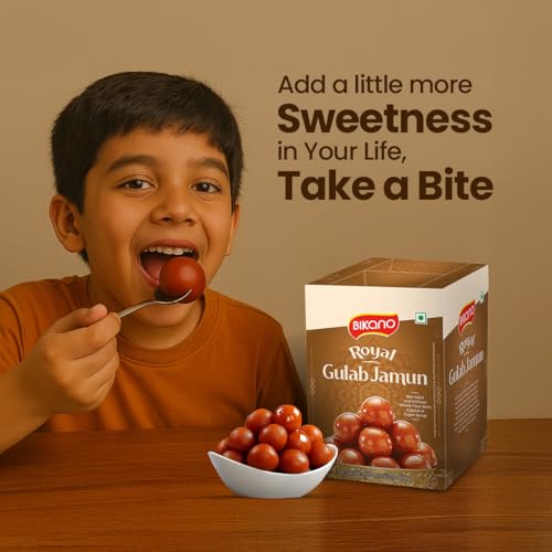 Image of Bikano Royal Gulab Jamun | Traditional Indian Sweet | 1kg Pack (Pack of 3)