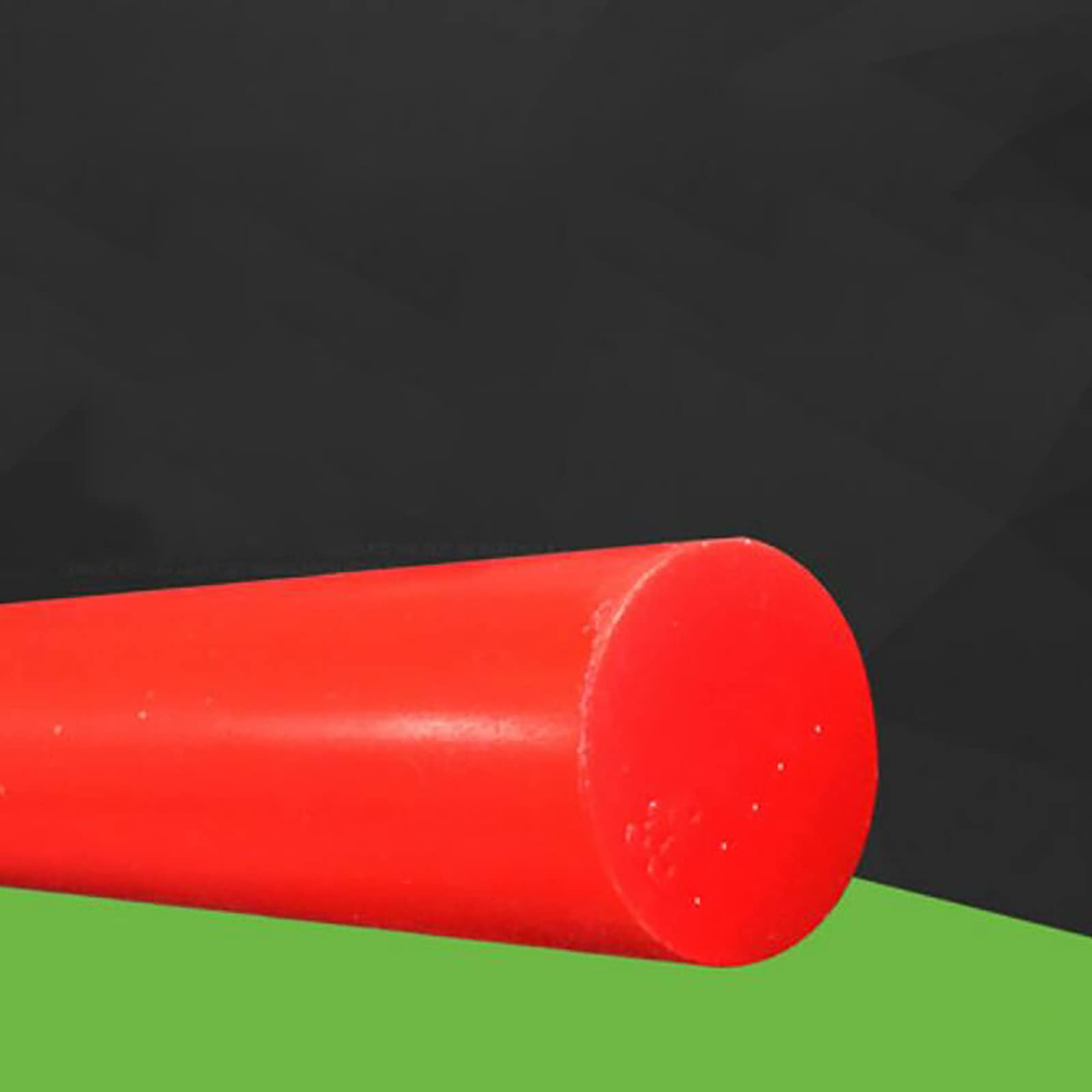 Tige ronde en polyuréthane rouge en caoutchouc souple solide en polyuréthane - 25 mm de diamètre - Longueur : 500 mm - Résistance à la corrosion - Amortissement
