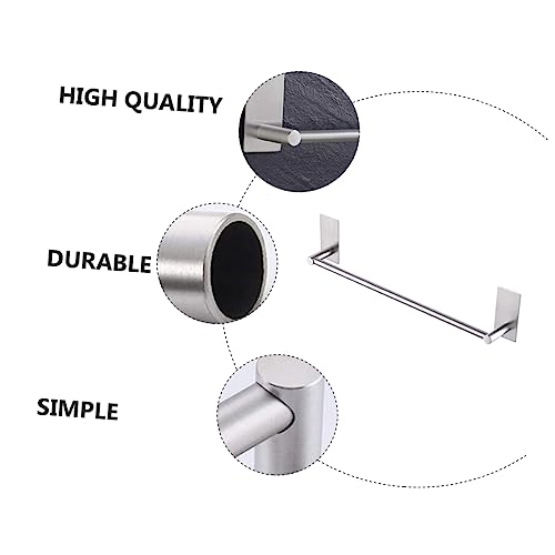 Porte serviette mural sans perçage en acier inoxydable SEWACC - 4