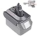 Price comparison product image BTRUI for Dyson V6 battery adapter for Makita 18V Lithium Battery to for Dyson V6 Absolute/Motohead/Animal+Fluffy/Mattress/DC58 DC59 DC61 DC62 SV04 SV09 Vacuum Converter (MT18V6 adapter only)