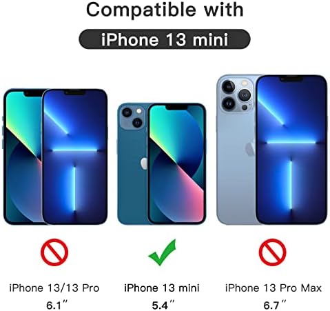 JETech Full Coverage Screen Protector for iPhone 13 mini 5.4-Inch, 9H Tempered Glass Film Case-Friendly, HD Clear, 3-Pack
