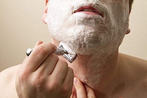 Bigfoot Shaves I Butterfly Open Double Edge Single Blade Safety Razor Kit I Classic Razor I Smooth Shave Without Razor Burns I Excellent Gift Idea I Includes Travel Case, Mirror & Blades I Silver #TOP5