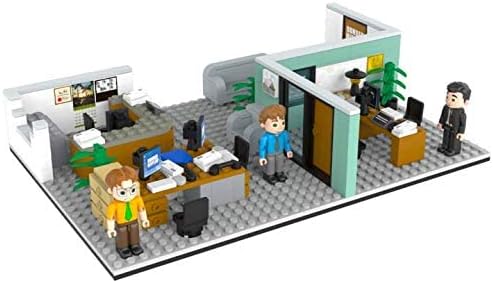 The Office Dunder Mifflin Scranton Branch Construction Set (369 Pieces) with Updated Characters