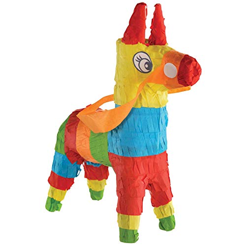 Amscan Mini Donkey Pinata Decoration, 7 1/2" X 5 3/4", Multicolor #TOP21