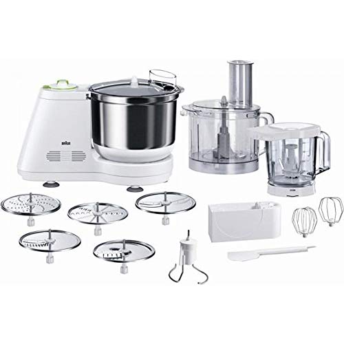 Braun KM3050WH Tribute Collection Multifunctional Food Processor in Elegant White