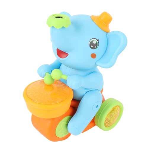 Juguete educativo de elefante musical con luces led y movimiento para niños de tres piezas 4