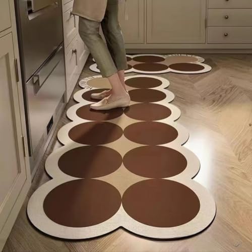 Image of Kitchen Anti Slip Mat for Floor, Waterproof Washable Kitchen Mats, Non Slip Kitchen Floor Mats for Home, Soft Mats for Kitchen, Kitchen Mats for Floor Anti Slip (RAJWADI-Grey)