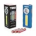 300-Lumen LED Work Light Flashlight: Durable Pocket Sized Magnetic Flashlight Featuring 2 Light Modes, A Pocket Clip, Hanging Hook and Magnetic Base - NEBO TINO 6809 - Blue