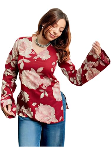 Image of ANNI Designer Cotton Short Kurti for Women | Stylish Kurti | Short Kurti Top | Casual Kurta for Women | Comfortable Cotton Kurtis for Womens