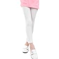 SYGA Girls Leggings, Soft & Stretchable Cotton Infant Toddler Leggings, Suitable for All Seasons, Size 7-8 Years(White)