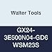 Walter Tools GX24-3E500N04-GD6 WSM23S Carbide Tiger-Tec Grooving Indexable Turning Insert, 1/64" Corner Radius (Pack of 10)