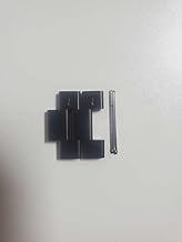 EPULY 2 Pcs Metal Watch Band Links, Black, Compatible with Apple Watch 45mm 44mm 42mm 49mm 46mm(series 11 10)