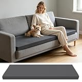 YEXEXINM 7,6 cm Memory-Schaum-Sofa-Topper-Pad für Couch, Couchkissen mit abnehmbarem, waschbarem Bezug, Sofakissen für verbesserten Komfort und Möbelschutz, 150 x 69 cm, Loveseat Pad