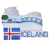 BetterUS Unique Iceland Scenery Fridge Magnet Decor Refrigerator Magnets Sticker Home Decoration