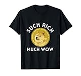 Dogecoin Such Rich Much Wow Millionaire Crypto Investing T-Shirt