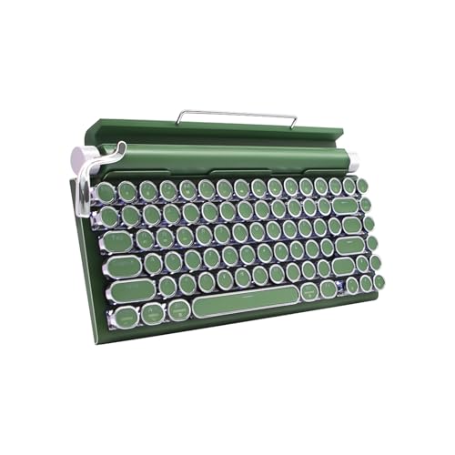 �^�C�v���C�^�[�^ ���g�� ���J�j�J���L�[�{�[�h LED�o�b�N���C�g 83�L�[�h�Փ� Bluetooth5.0 �� �h���h�o IOS/Android/Windows/VISTA/LINUX/Mac �ɑΉ� �I�t�B�X/�Q�[�~���O�p (�[��)