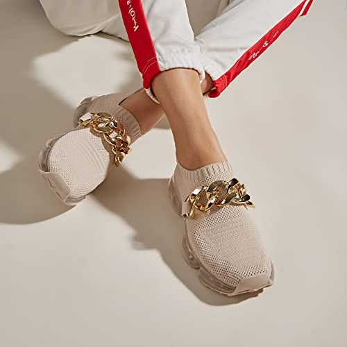 Image of LUCKY STEP Women Air Cushion Fashion Sneakers Breathable Casual Comfortable Lightweight Walking Shoes
