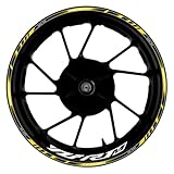 Adesivi decorativi per cerchi a strisce per moto per YAMAHA YZF-R1M YZF R1M YZ R1M da 17 pollici