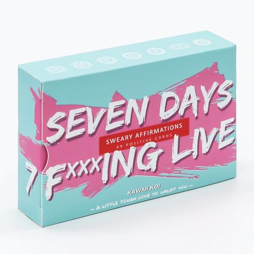 Image of Positive Affirmation Cards - 49 Daily Sweary Motivational Cards With 7 Symbol Energies, Boost Your Inner Badass And Achieve Your Goals, Mindfulness Inspirational Meditation Cards For Stress Relief