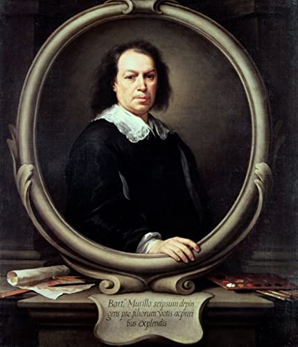 Impression d'affiches haut de gamme de l'Autoportrait de Murillo, grande toile 60x90cm