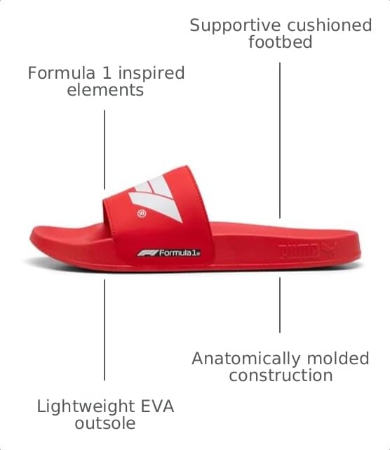 Image of PUMA Men's Formula 1 Leadcat 2.0 Slide Sandals