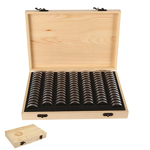 Caja de Madera para Monedas con 100 Ranuras y Cerradura miniatura 1