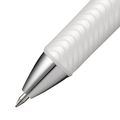 Pentel Energel Xm Retractable White Barrel Supporting Prostate Cancer Uk, 0.7Mm Tip, Black Ink, (Pack Of 12 Pens) #TOP3