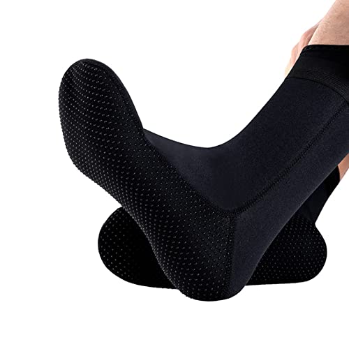 ONEINHE 1 paire de chaussettes de combinaison 3mm chaussettes en néoprène anti-dérapant chaussettes de plongée bottes pour hommes femmes plongée en apnée natation surf