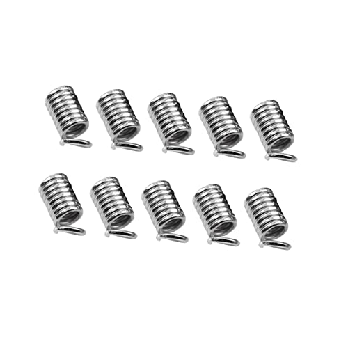 COHEALI Create Unique Jewelry 5 Pack DIY Spring Buckle Connectors Necklace Connector Dark Silver Easy to Use for DIY Projects