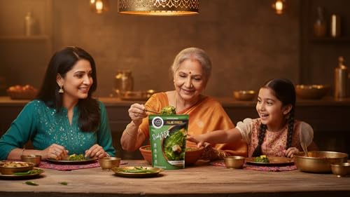 Image of FzyEzy Freeze-Dried Palak Paneer | Authentic Indian Spinach & Cottage Cheese Curry | Ready-to-Eat Meal | Gluten-Free, Preservative-Free | Real Taste & Aroma | 50g Pack