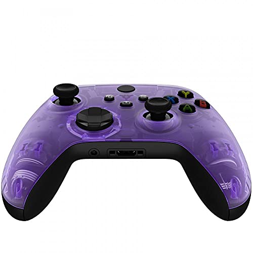 Image of MODDEDZONE Custom Wireless UNMODDED Controller for Xbox One S /X and PC - Exclusive and Unique Designs - The Perfect Gaming Gift for Enthusiasts Clear Face Purple