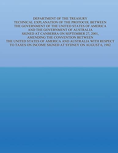 Department of the Treasury Technical Explanatio... 1505657202 Book Cover