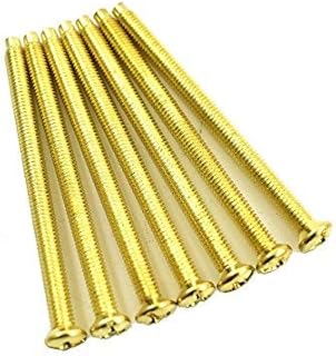 Pack of 50 M3.5 x 50mm Brass Screws Electrical Light Switch Plug Socket Plates